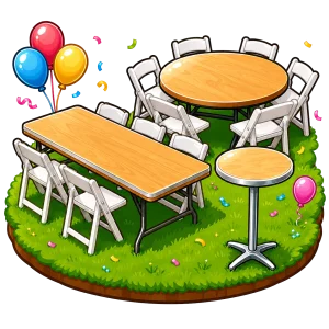 2. Choose Tables and Chairs