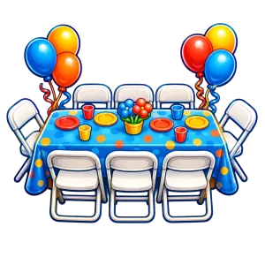 3. Add Tables, Chairs & Accessories